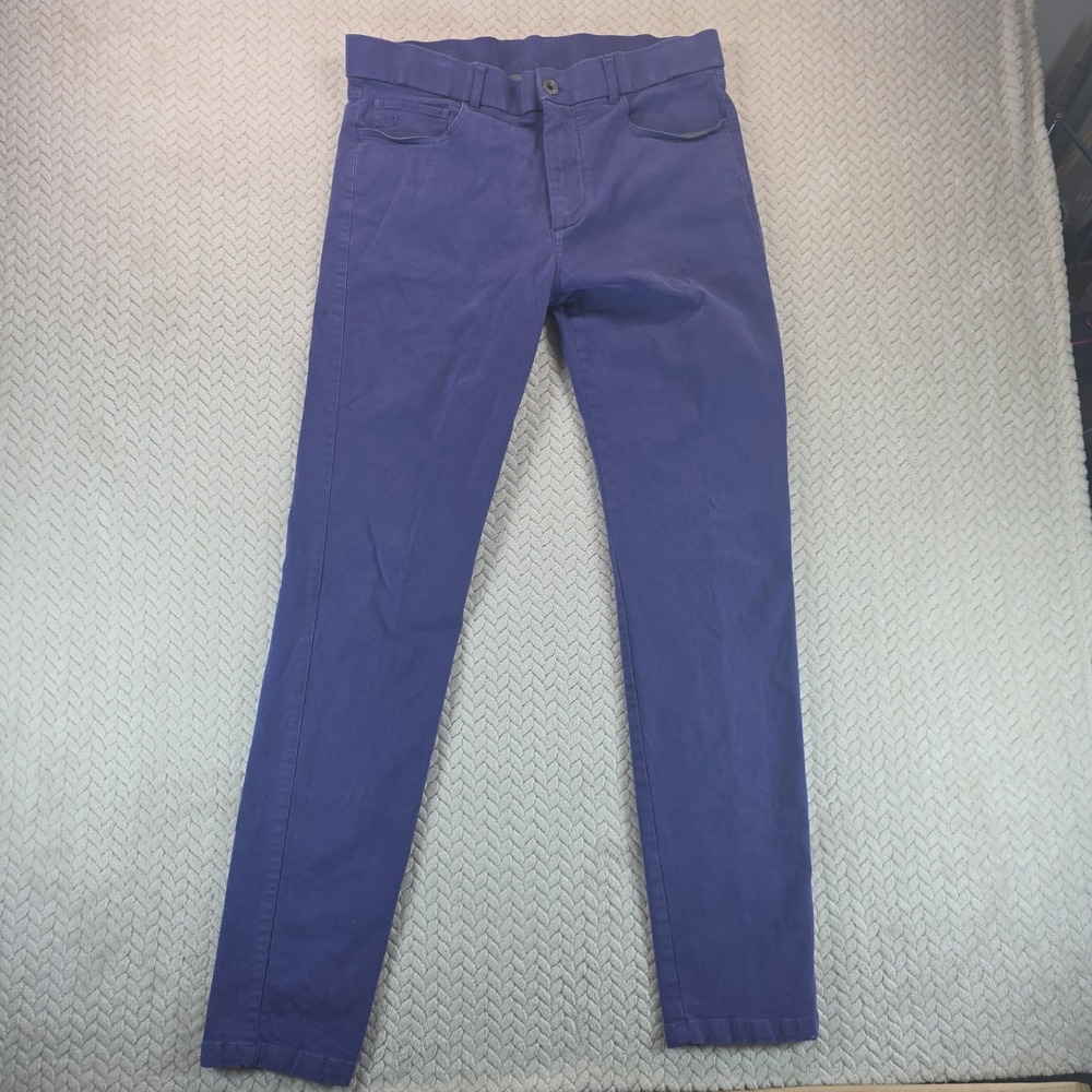 Greyson Wainscott 5-Pocket Pants Mens 34 Purple Golf Performance Trousers